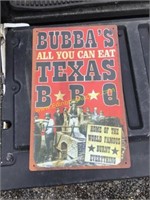 C4 Bubbas Texas BBQ Metal sign