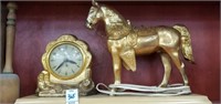 United horse clock