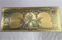 $10 24K Gold Foil Dollar