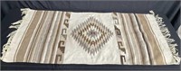 Native American rug 63" x 27”