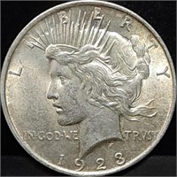 1923 Peace Silver Dollar BU Nice