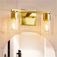 **READ DESC** foucasal Gold Bathroom Light Fixture