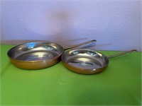 10” & 8” Copper Sauce Pans Made in Portugal