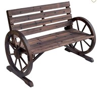 $169 Outsunny 41” wagon wheel bench