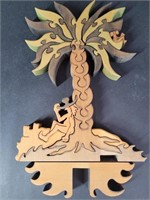 Wooden Puzzle Piece Palm Tree
