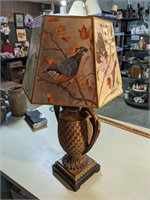 VTG Pineapple Resin Lamp w/P.H. Gonner Shade