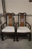 TWO WOODEN CHAIRS