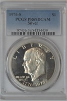 1976-S Eisenhower PCGS PR69DCAM Silver