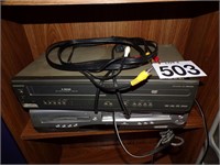 2 VHS/DVD Combo Players