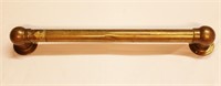 Vintage Solid Brass Foot Rail - 30"l