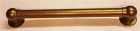 Vintage Solid Brass Foot Rail - 30"l