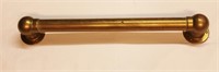 Vintage Solid Brass Foot Rail - 30"l
