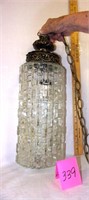 hanging glass lamp