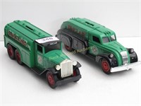 Pair Of Ertl Diecast Sinclair Delivery Truck Banks