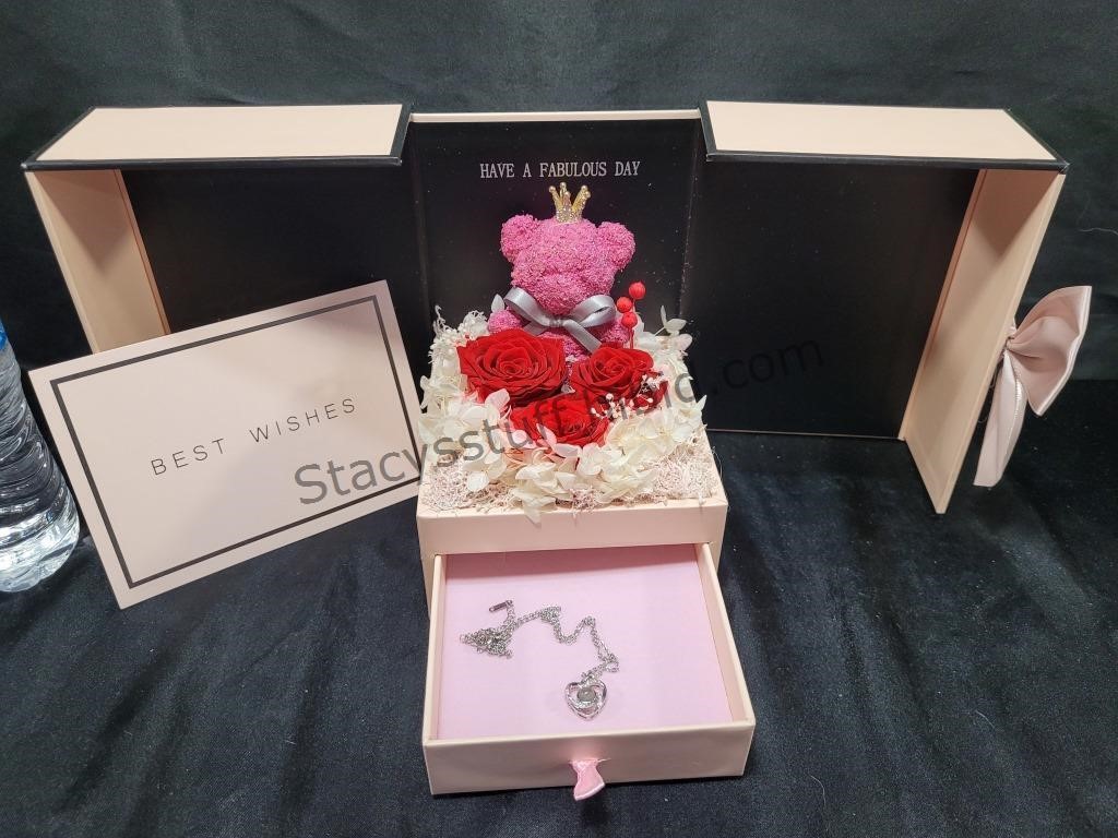 Gift Box With Heart Necklace