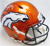 John Elway Autographed Denver Orange Helmet