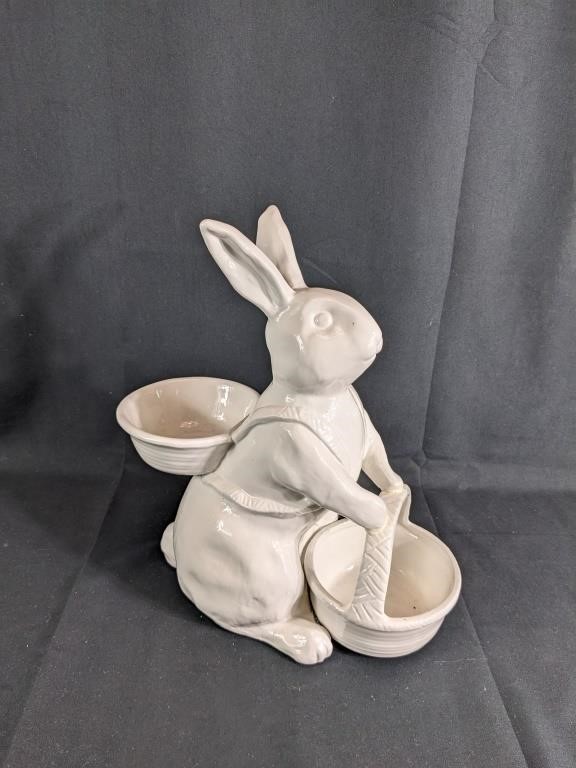 Williams Sonoma White Ceramic Bunny