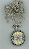 Ladies Necklace Pocket Watch New Battery