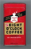 Eight-O-Clock Coffee Bank Tin 4”