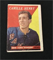 1958 Topps Hockey Card Camille Henry