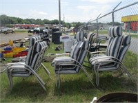 63) 6 outdoor chairs