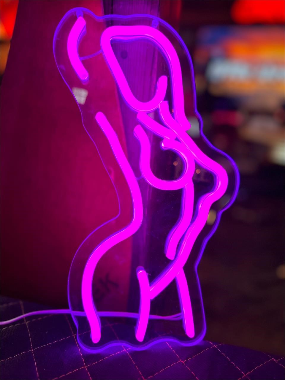 1ft Tall LED Curvy Lady Sign