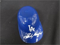 SANDY KOUFAX SIGNED DODGERS SOUVENIR HELMET