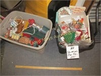 Christmas Decorations for Tree and Home  - 2 Tubs
