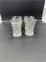 4 American Fostoria flared 8oz tumblers