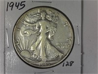 1945 Walking Liberty Half Dollar