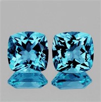 Natural AAA Sky Blue Topaz Pair{Flawless-VVS1}