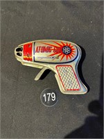 Vintage Tin Litho Atomic Toy Gun