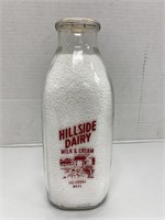 "Hillside Dairy" Quart Milk Bottle