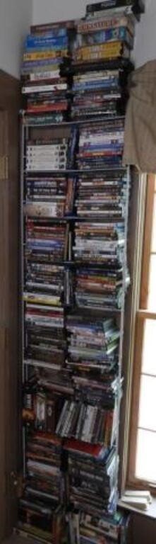 Approximately (100+) DVD’s and VHS tapes in