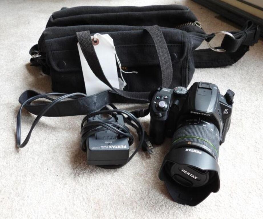 Pentax model K-30 Digital camera with carry