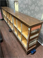 Antiqued Copper Top Wood Counter Dispay Case