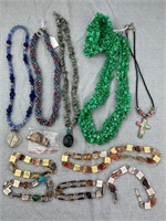 Assorted Geode Costume Jewelry