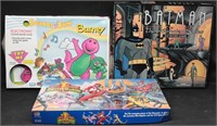 90's Board Games- Batman, Power Rangers, Barney