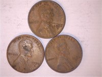 Lincoln Head Cent 1950-S (3 coins)