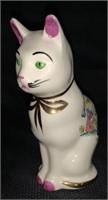 Vintage Ceramic Decorated "Cat" Form Bank