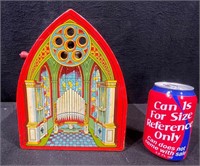 J. Chein Cathedral Music Box Tin-Litho Toy