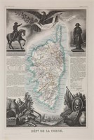33 maps from Levasseur’s “Atlas National Illustre"