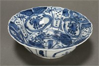 Chinese Qing Dynasty Blue and White Porcelain Bowl