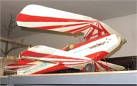 MODEL AIRPLANE. 47"W BY 17"H BY 43"L. AS FOUND.