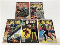5 Marvel Comics - Dr. Strange & She-Hulk
