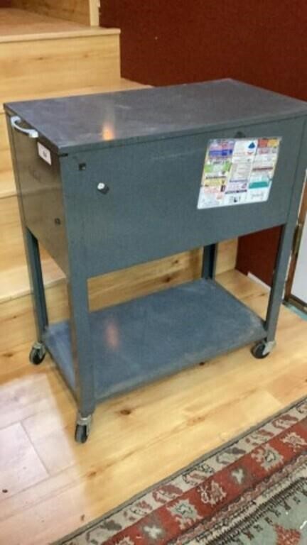 Metal Rolling Filing Cabinet Small 29"T