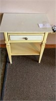 Yellow and Cream Nightstand 15x22x25 in Tall