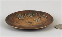Heintz Art Metal Sterling On Bronze Tray