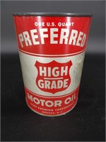 Preferred High Grade Motor Oil Quart Can