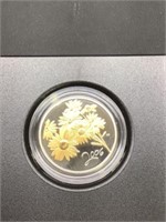 2006 50 cent sterling silver coin Golden Daisy